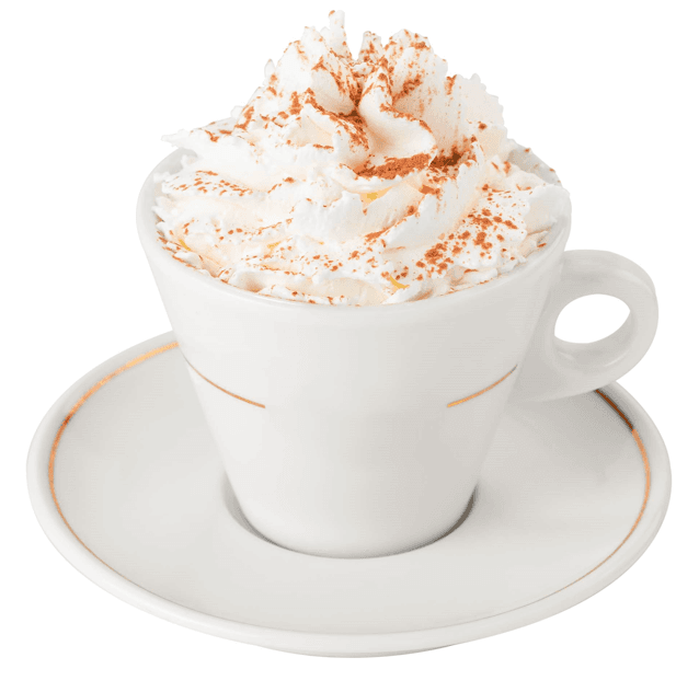 Capuccino Caliente con panna