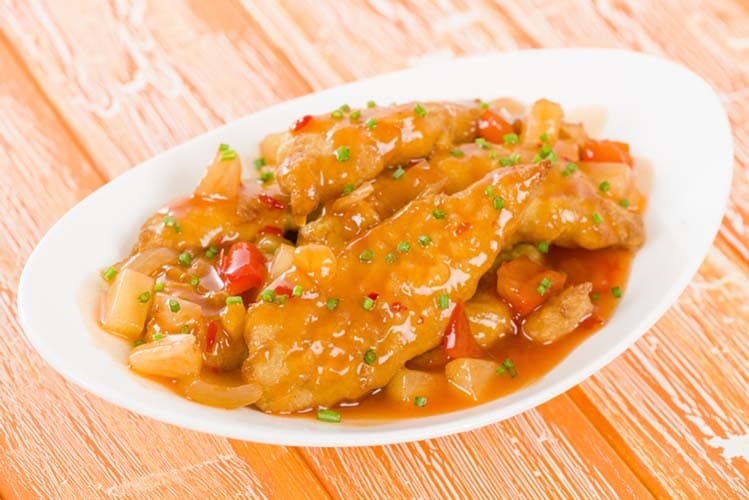 Pechuga en Salsa de Piña