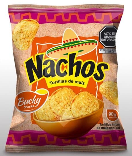 Nachos con Queso Cheddar