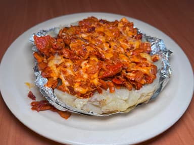 Papa con Pastor y Queso