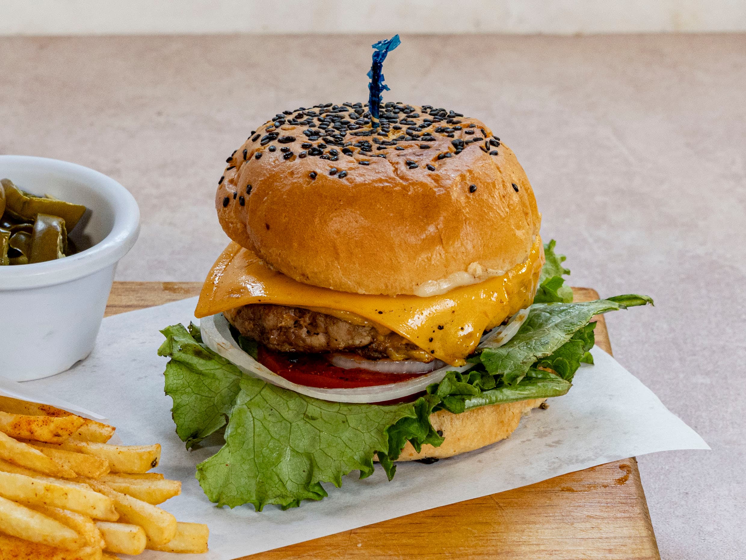 Hamburguesa Sencilla + Papas
