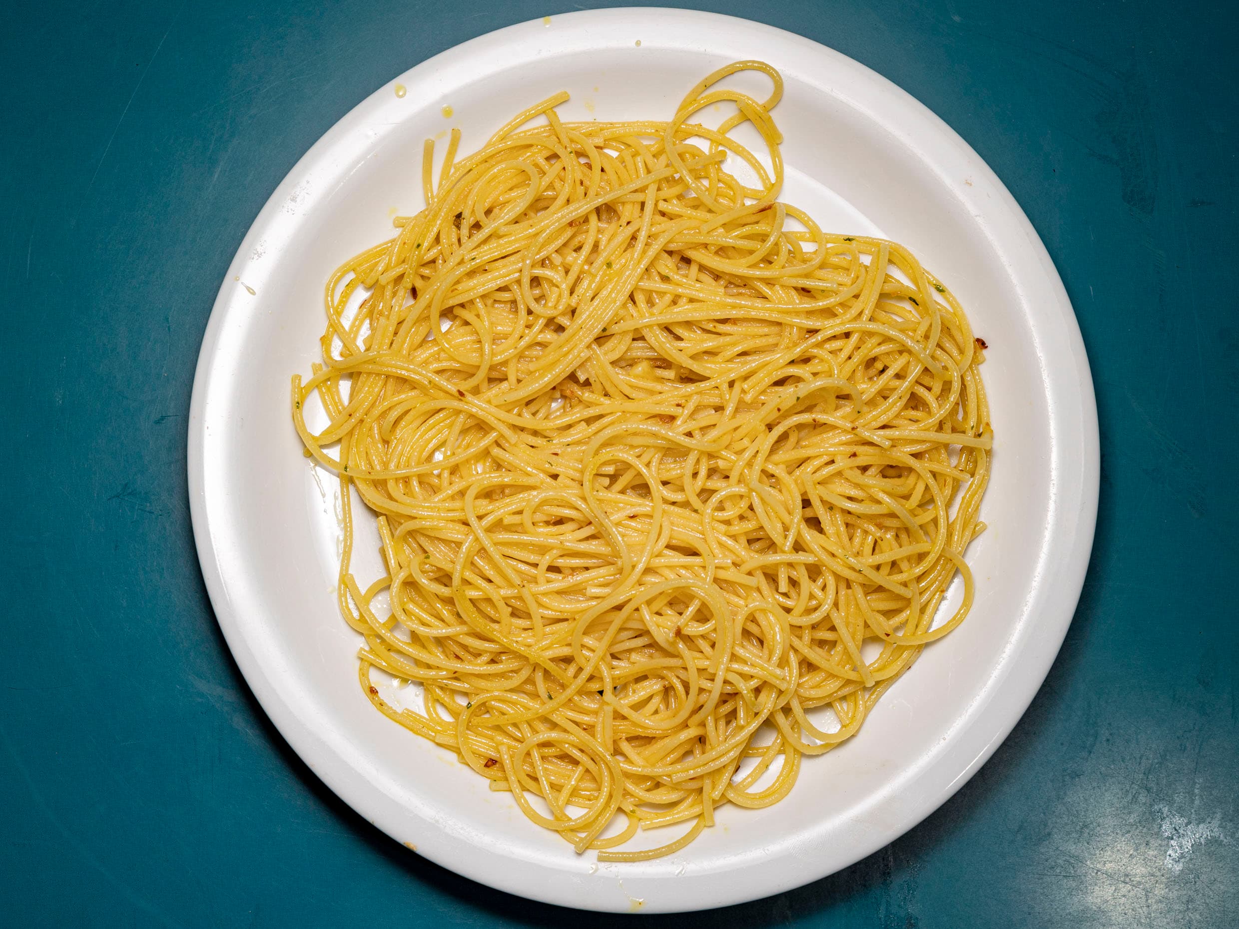 Spaghetti a la Mantequilla y Ajo
