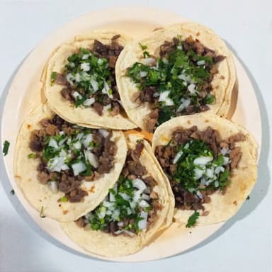 5 Tacos de Tasajo