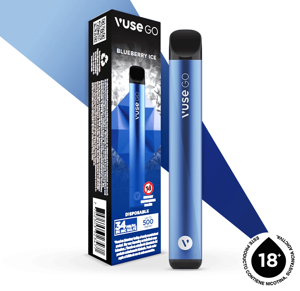 Vapeador Desechable Vuse Go Blueberry Ice 34 Mg
