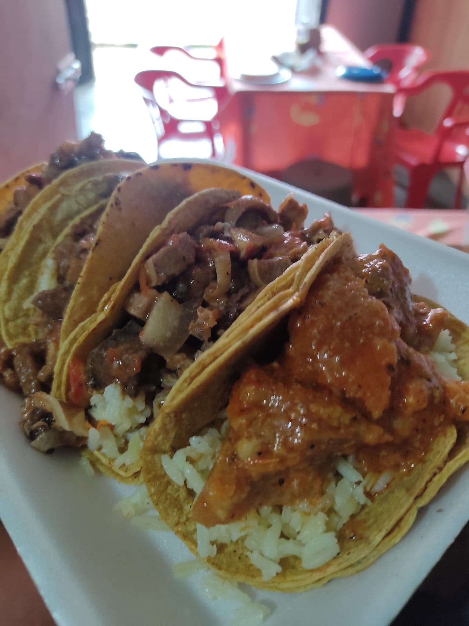 Taco de Tortitas de Carne Molida