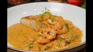 Filete en Salsa de Camarones
