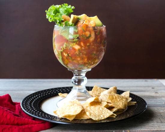 Coctel de Camarones a la Veracruzana