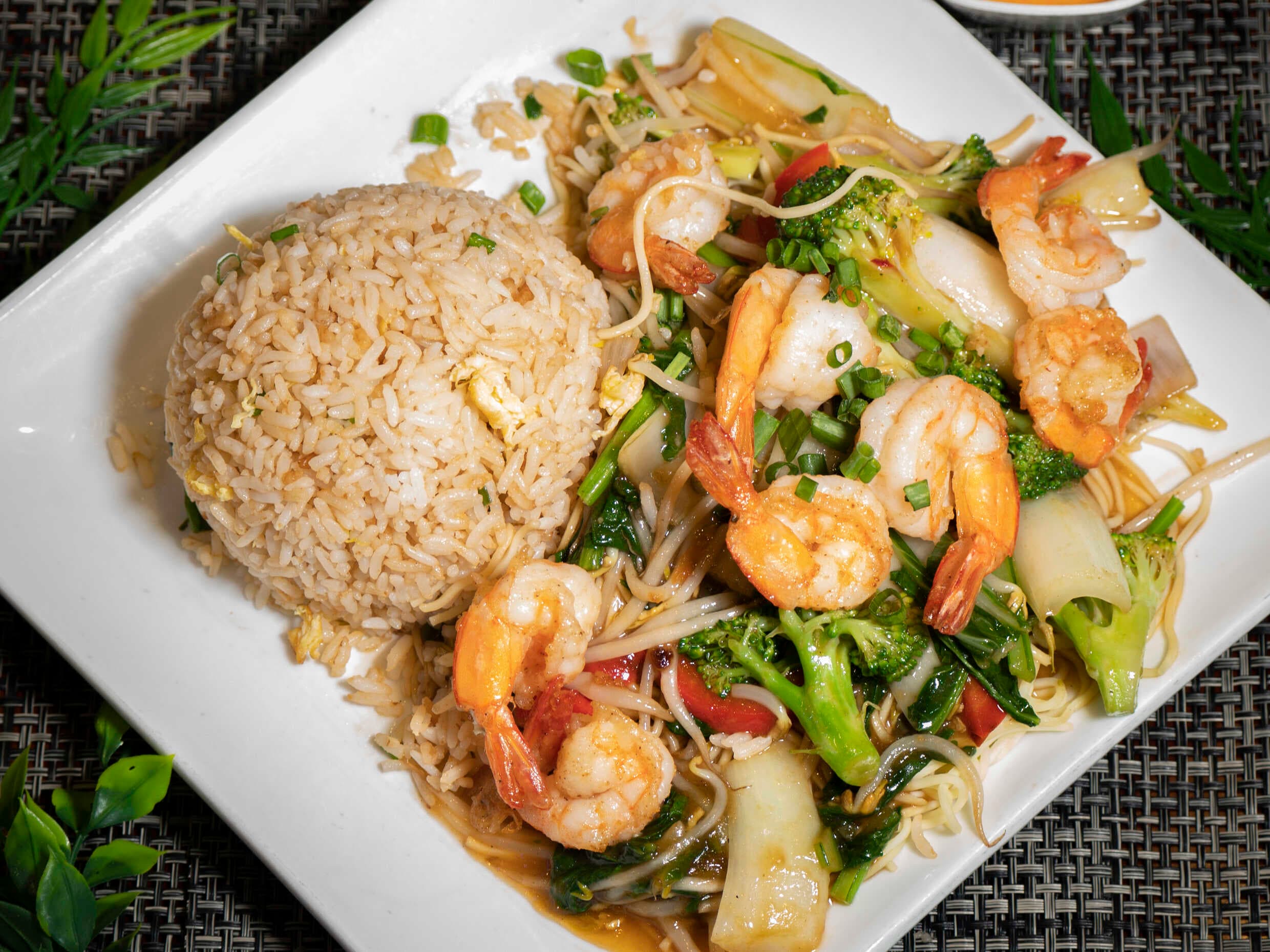 Combinado con langostino