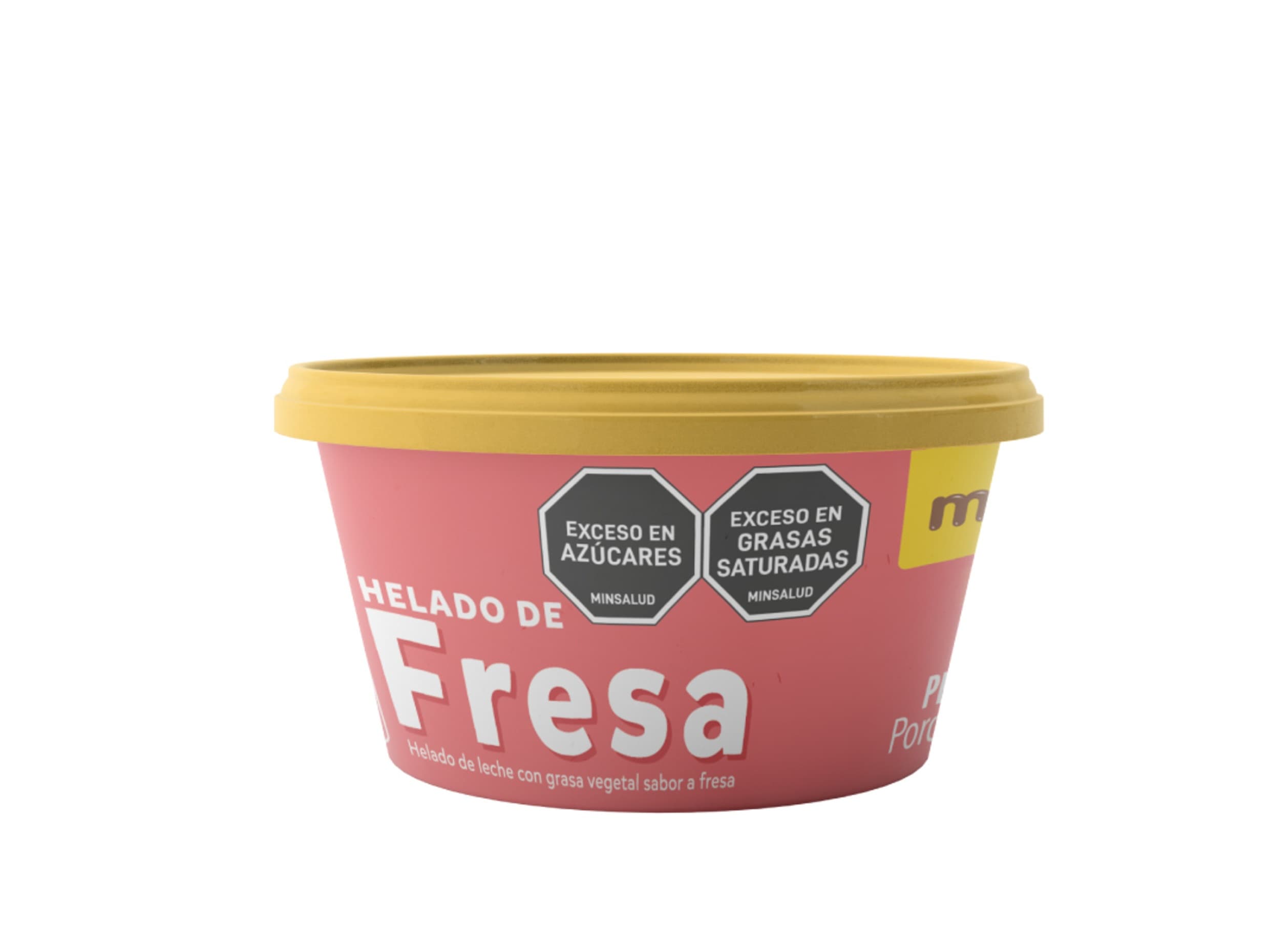 Vasito de helado Fresa