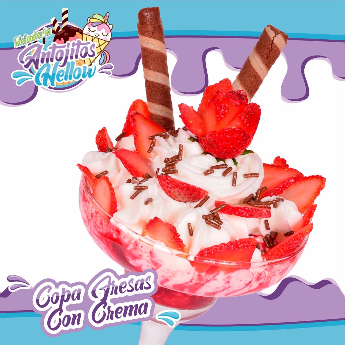 Copa Fresas con Crema