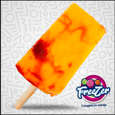 Paleta de Agua Sabor Mango con Chamoy