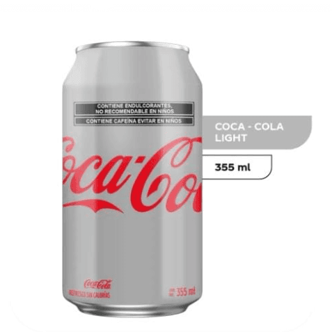 Coca Cola Light 355 ml Lata