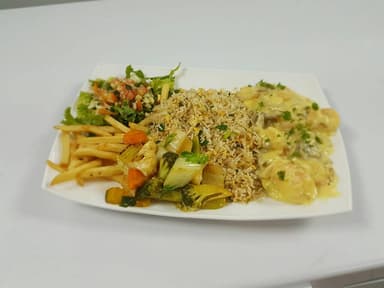 Camarones en Salsa Blanca