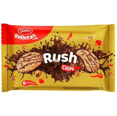 Galleta Rush Chips Gallito 258 g