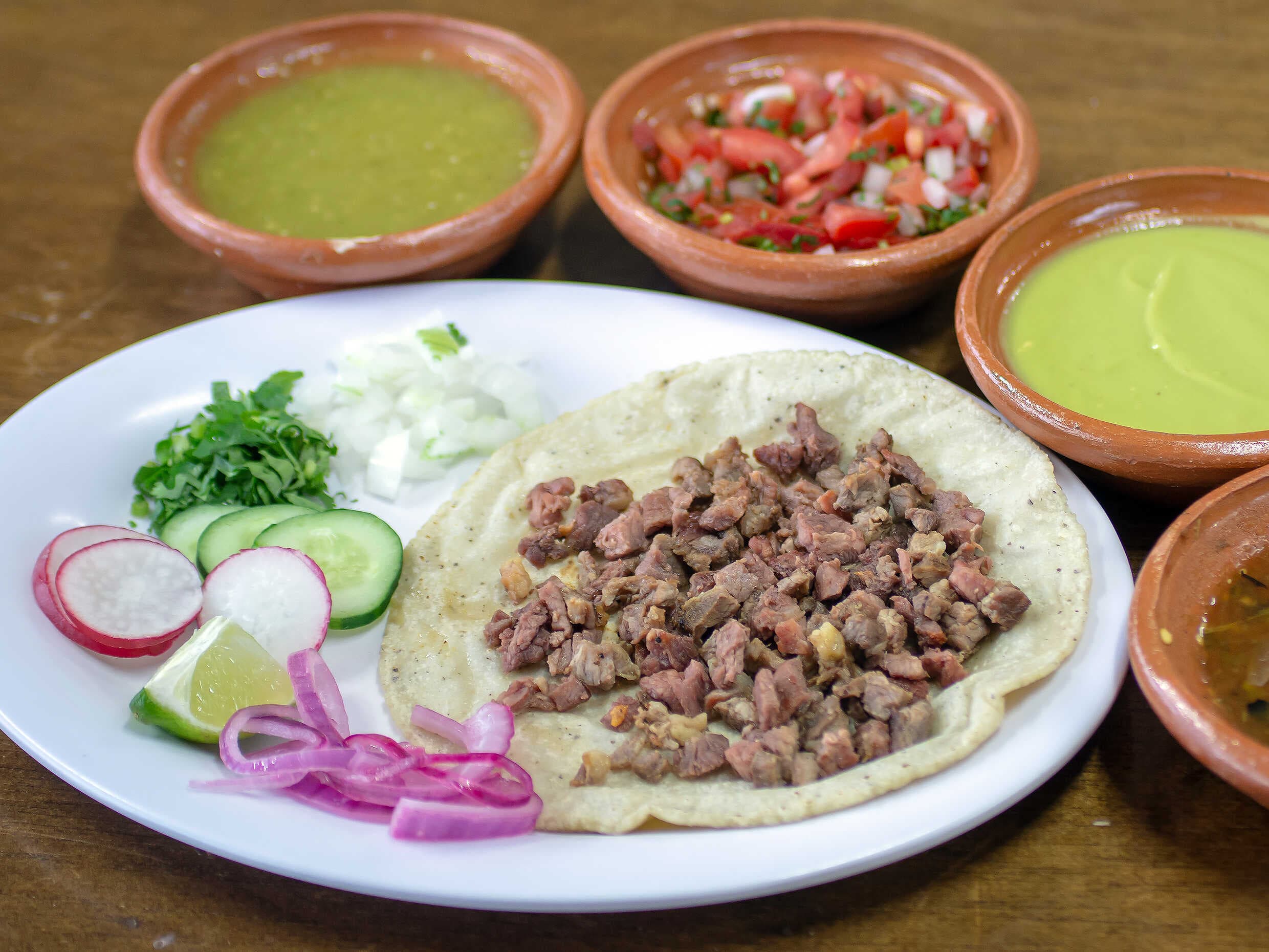 Taco Tortilla de Maíz de Asada