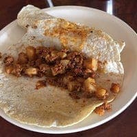 Tacos de Cazuela de Papá con Chorizo