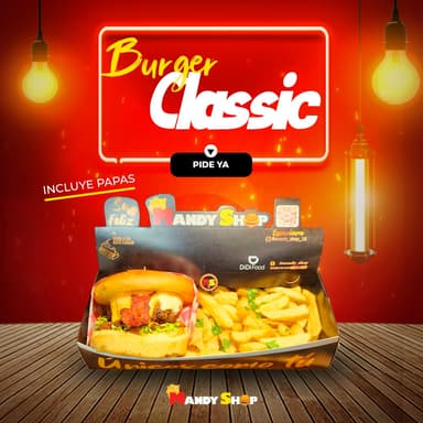 Burguer Classic (Incluye Papas)