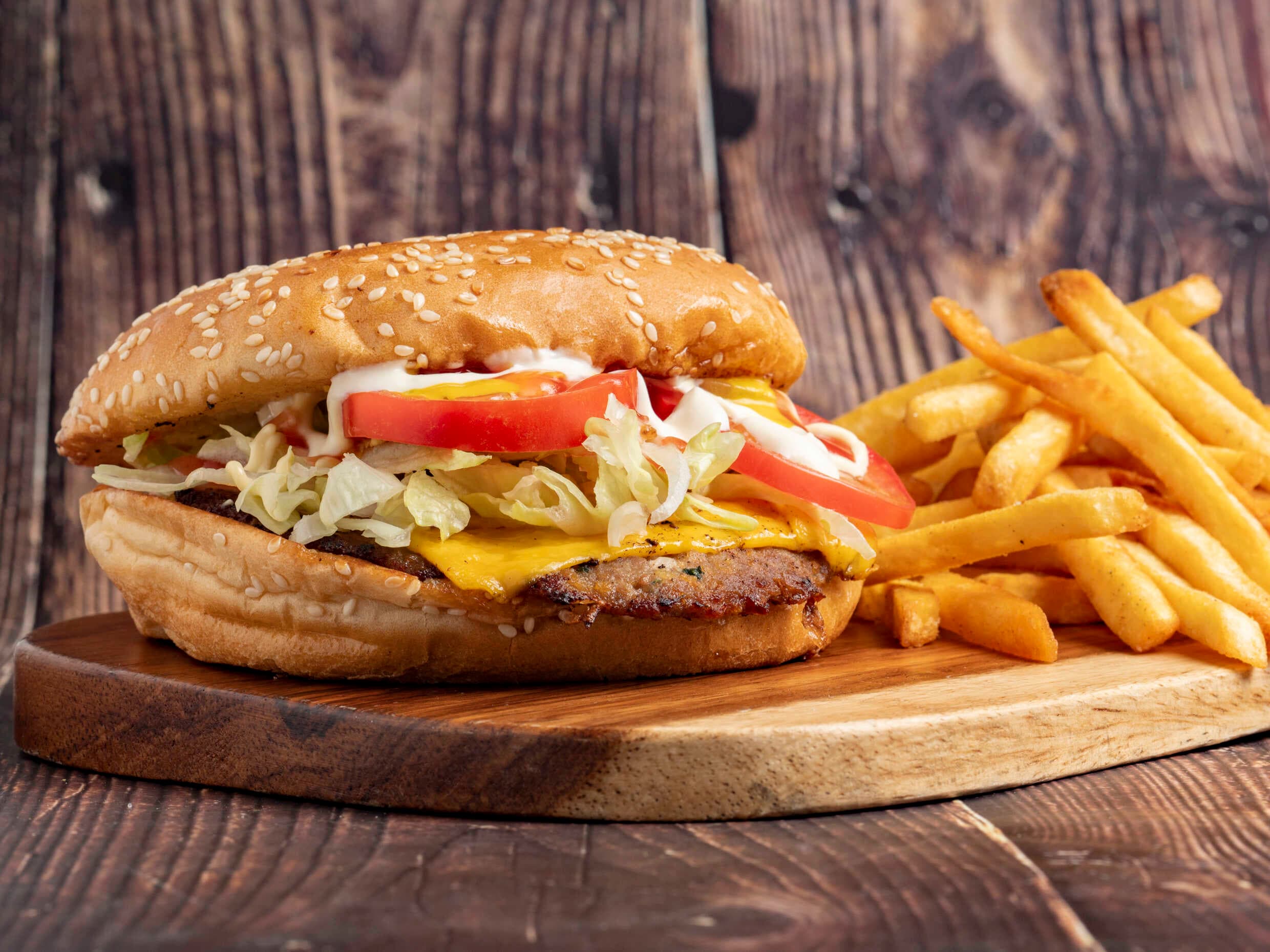 Hamburguesa con Papas