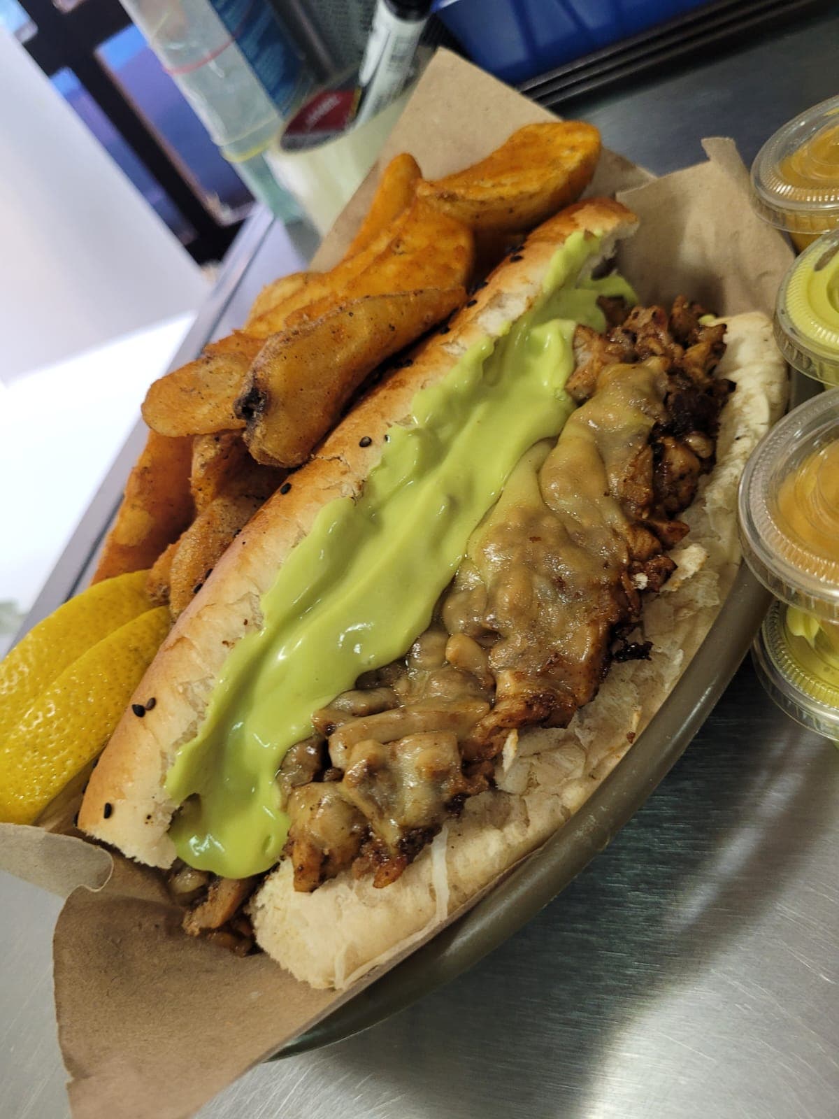Pata de Perro o Burro + Papas Gajo