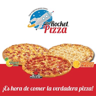 Pizza Cosmos Star Rocket