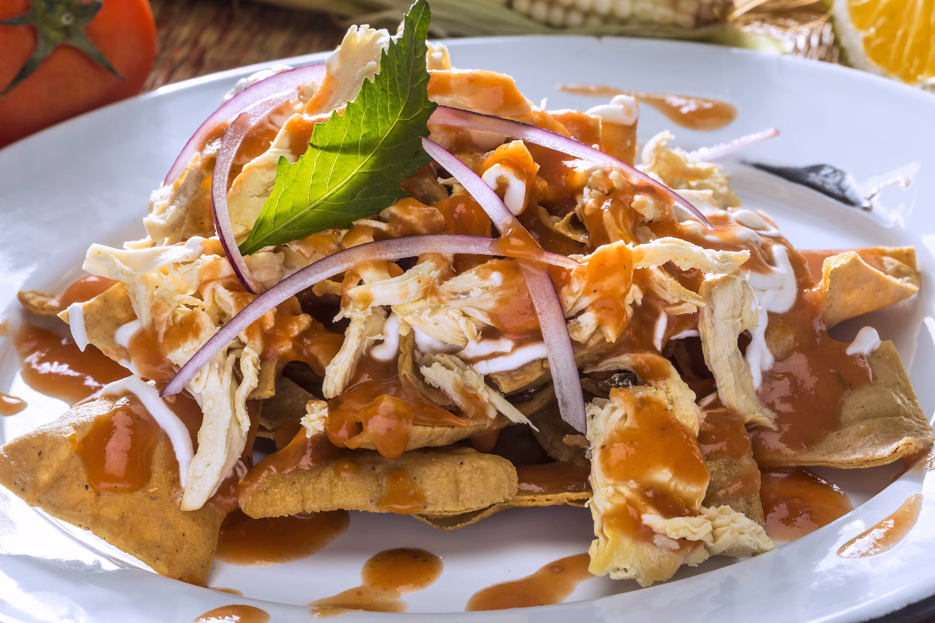 Chilaquiles con Pollo