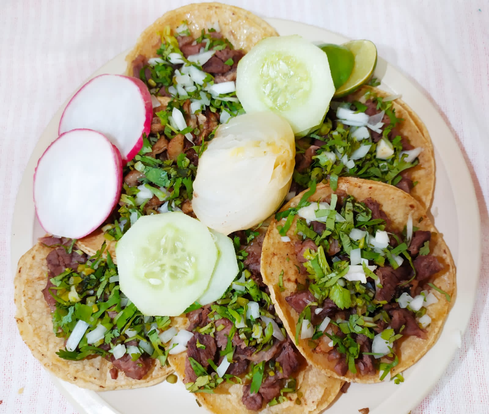 Bistec longaniza taco