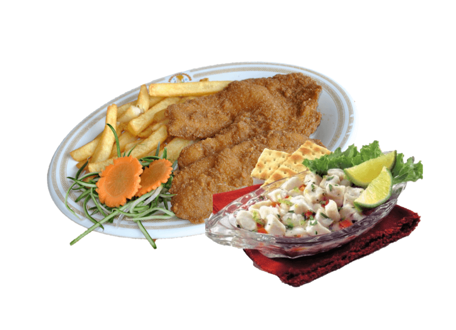 Nuevo: Filete de Pescado + Ceviche de Corvina