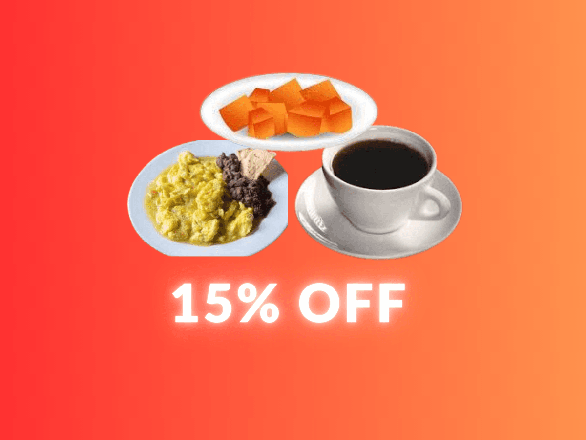 Combo Huevos al Albañil (incluye Café y Fruta)