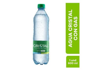 Agua Cristal con Gas