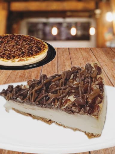 Rebanada Cheesecake de Chispas de Chocolate y Nuez