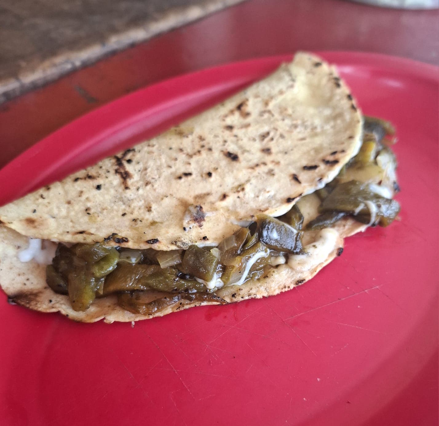 Quesadilla de Rajas poblanas