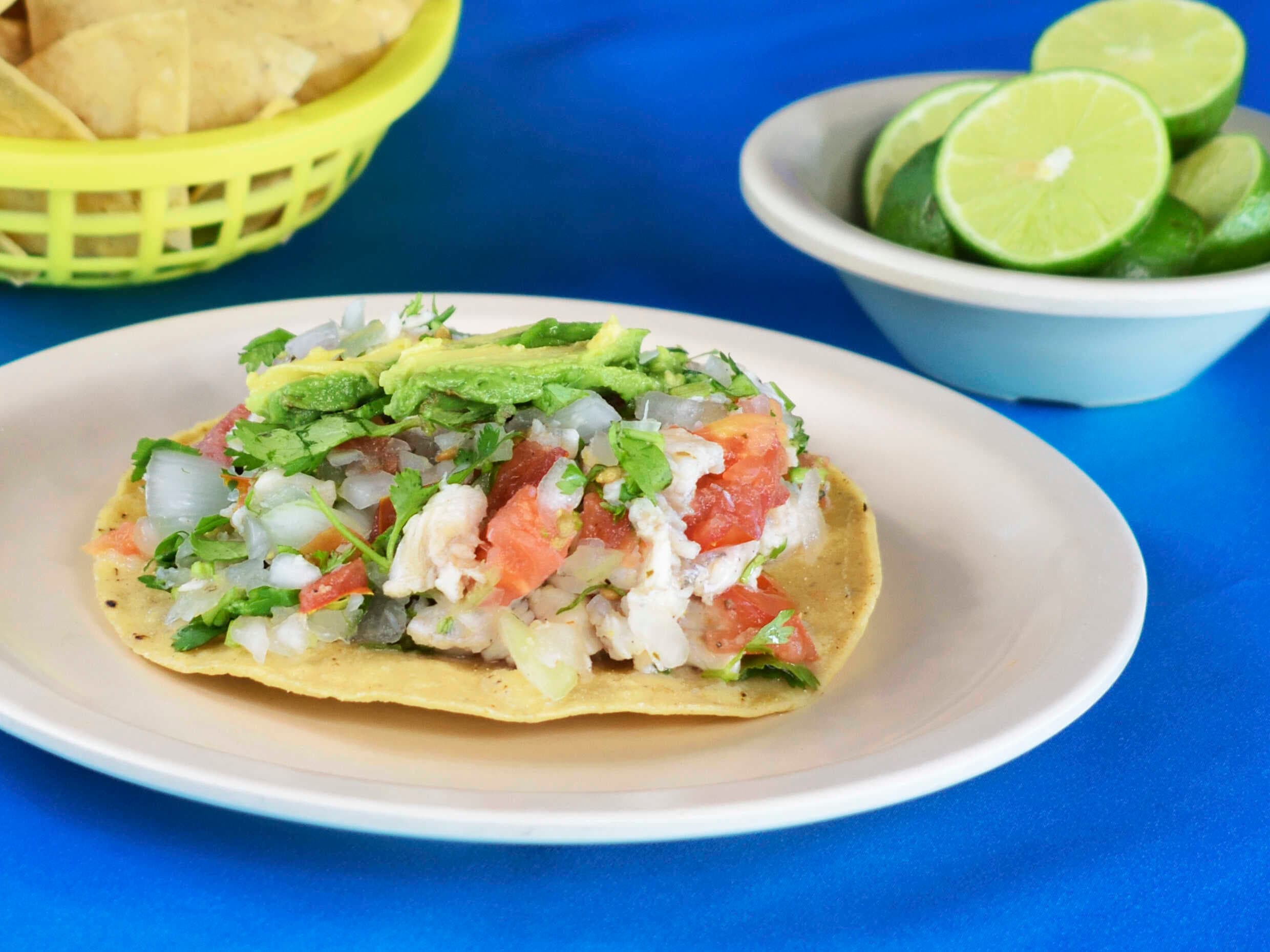 Tostada de Ceviche
