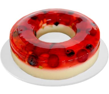 Gelatina de Leche y Frutos Rojos