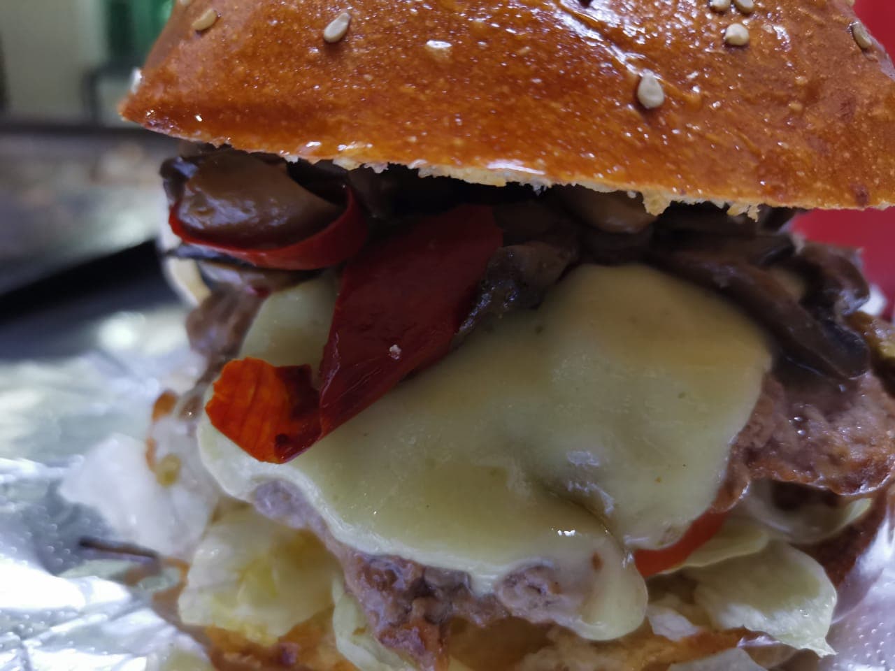 Hamburguesa Americana con Tocino
