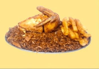Arroz personal+ 1/4 de Pollo + Papa a la Francesa