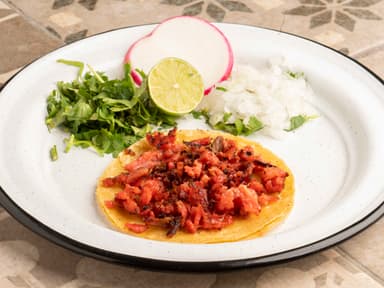 Taco de chorizo