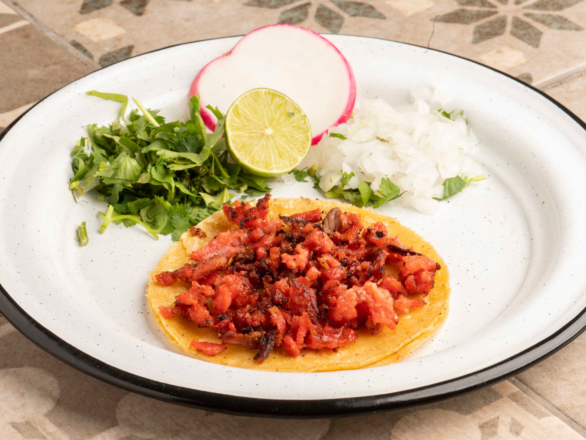 Taco de chorizo