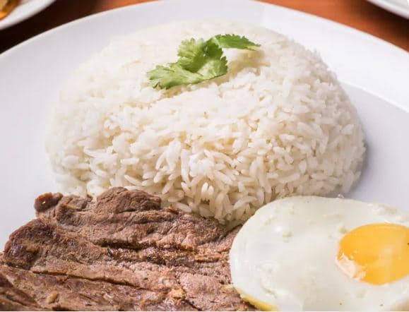 Arroz, Bistec y Huevo