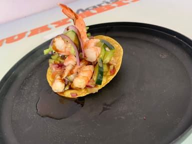 Tosti Ceviche de Camaron