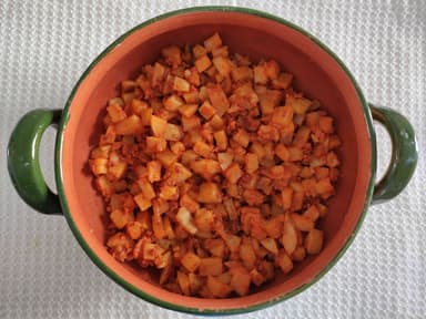Taco de Papas con Chorizo