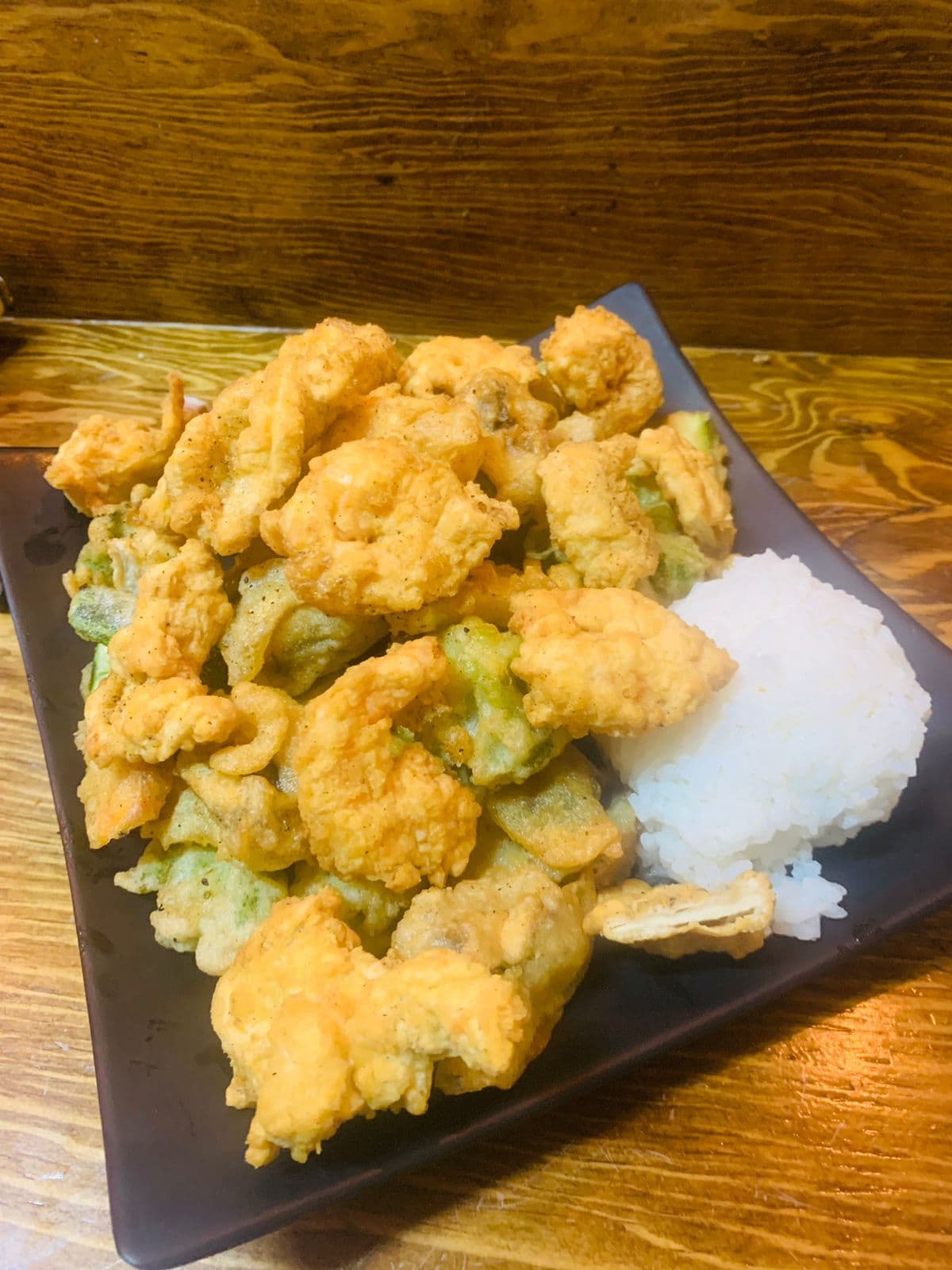 Verduras Tempura Camarón