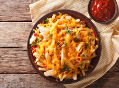 Papas con Americana Gratinada