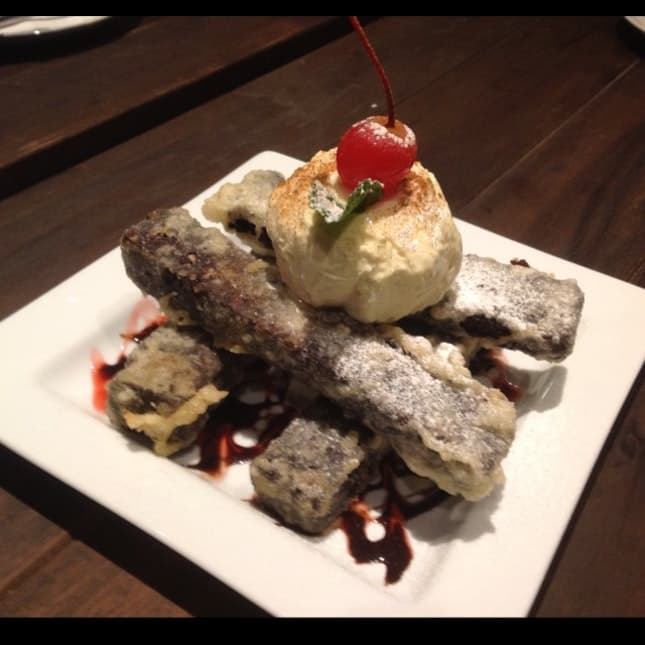 Bownie Tempura con Helado