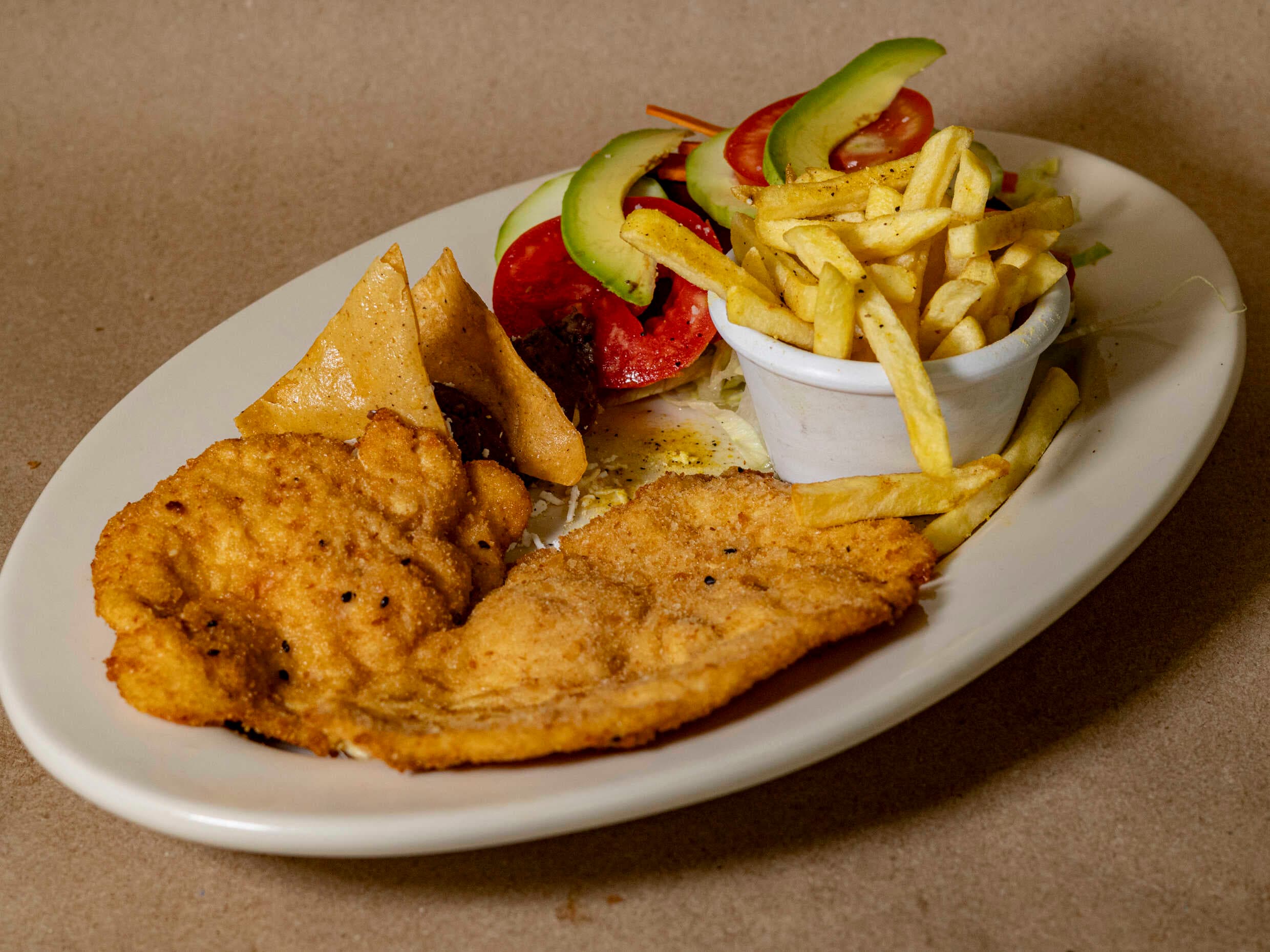 Milanesa con papas