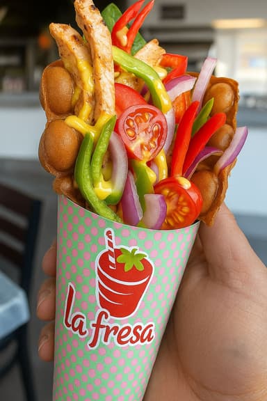 Bubble Waffle Salado