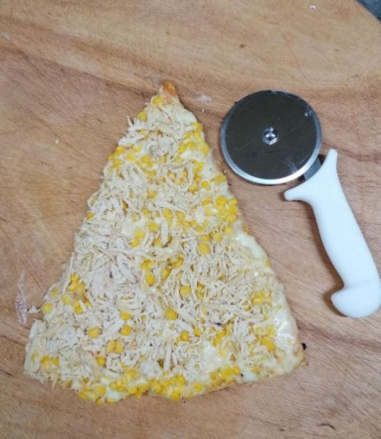 Pizza Maíz Pollo - Porción Grande