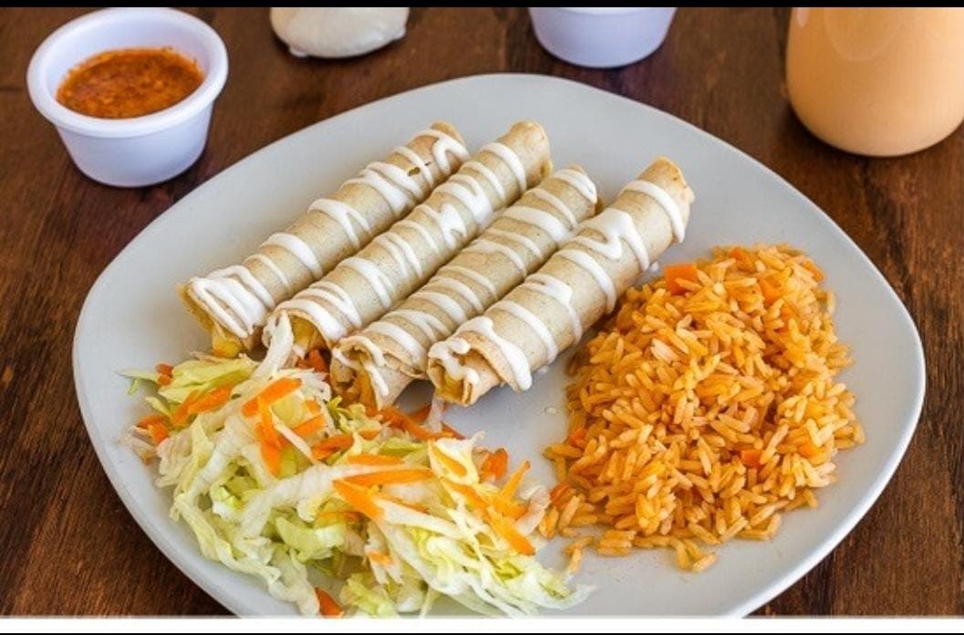 Flautas con pollo