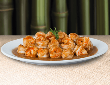 Camarón en Salsa de Ostión con Verduras