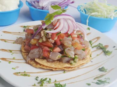 Tostada de Ceviche de Pescado