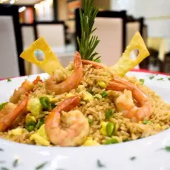 Chaufa con Langostino